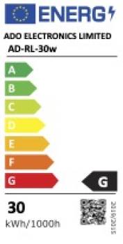 Led Aufbau-Deckenlampe rund,Backlight 30Watt,neutralweiß, 1379